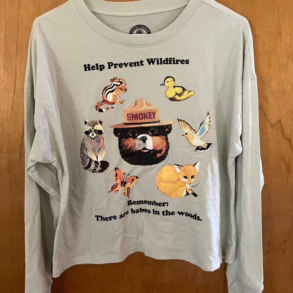 🐞Smokey Bear White T-Shirt - Picture 1 of 6